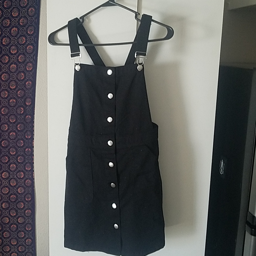 H&M Black Corduroy Button-up dress